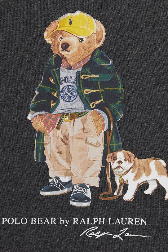 Polo Ralph Lauren felpa per bambini grigio 323979490001