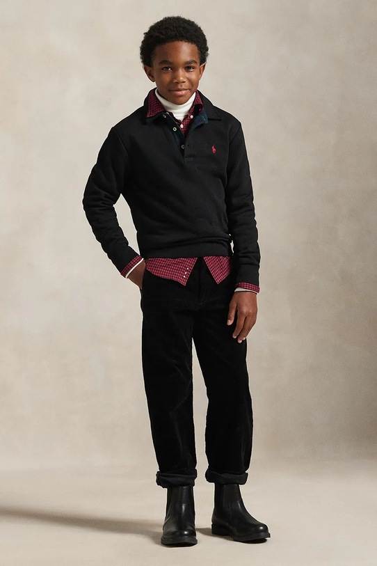 Детска блуза с дълги ръкави Polo Ralph Lauren черен 323981312002