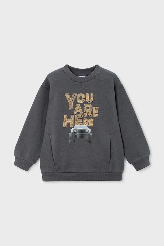 Dětská halenka Mayoral bez kapuce šedá 4404.5C.Mini.9BYA