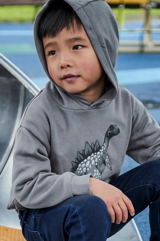 Mayoral hanorac de bumbac bumbac gri 4407.5E.Mini.9BYA