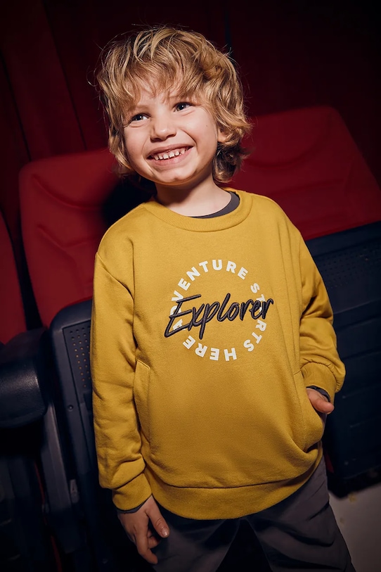 Mayoral bluză copii bumbac galben 4408.5E.Mini.9BYA