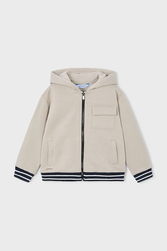 Detská mikina Mayoral s kapucňou béžová 4427.5E.Mini.9BYA