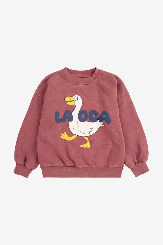 Bobo Choses gyerek melegítőfelső pamutból La Oca 225AC029 piros AW25