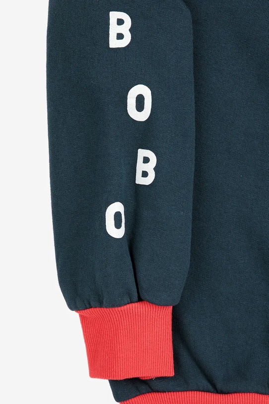Bobo Choses bluza bawełniana dziecięca granatowy 225AC042