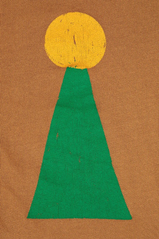 Chłopiec Bobo Choses bluza bawełniana dziecięca Chess Pawn 225AC051 brązowy