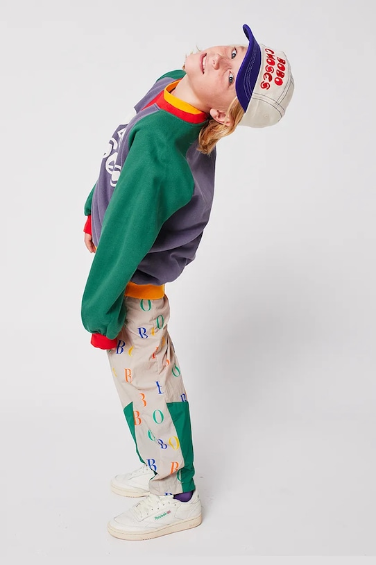 Bobo Choses bluza bawełniana dziecięca 225AC137 szary