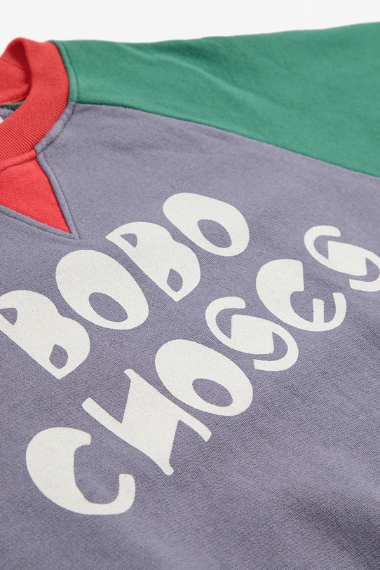 Chłopiec Bobo Choses bluza bawełniana dziecięca 225AC137 szary