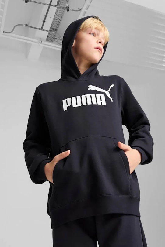 Dětská mikina Puma ESS No. 1 Logo Hoodie FL B s kapucí námořnická modř 684908