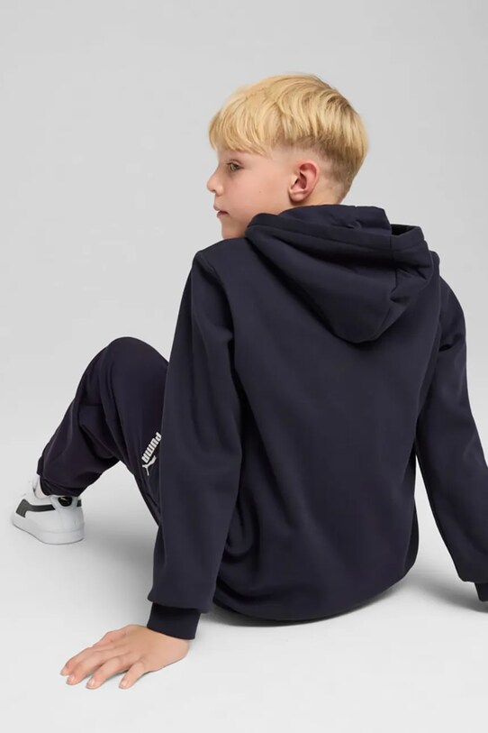 Puma bluza dziecięca ESS No. 1 Logo Hoodie FL B 684908 granatowy