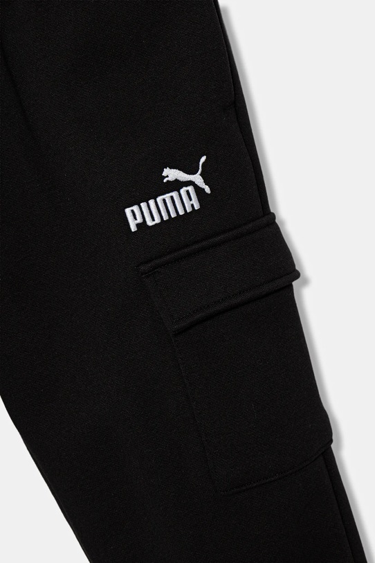 Puma spodnie dresowe dziecięce ESS No. 1 Logo Cargo Pants FL B czarny 684924