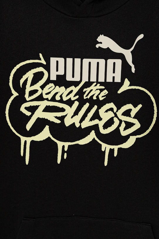 Chłopiec Puma bluza dziecięca MID90s Hoodie TR B 688468. czarny