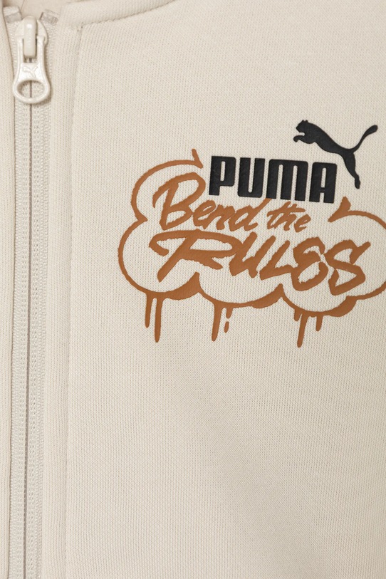 Chłopiec Puma bluza dziecięca MID90s Full-Zip FL B 688469. beżowy
