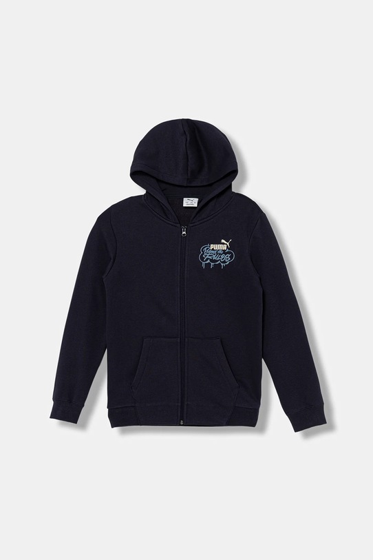Puma bluza dziecięca MID90s Full-Zip FL B z kapturem granatowy 688469.