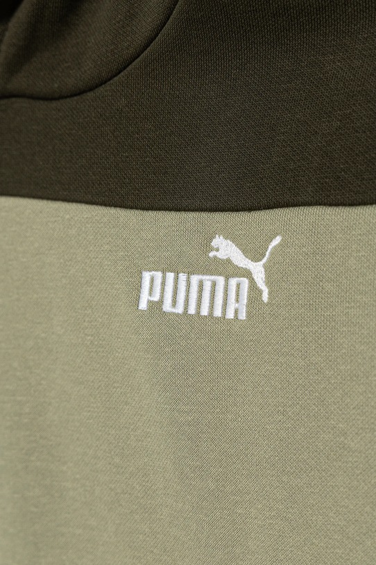 Chłopiec Puma bluza dziecięca ESS BLOCK Small Logo Hoodie FL B 690784 zielony