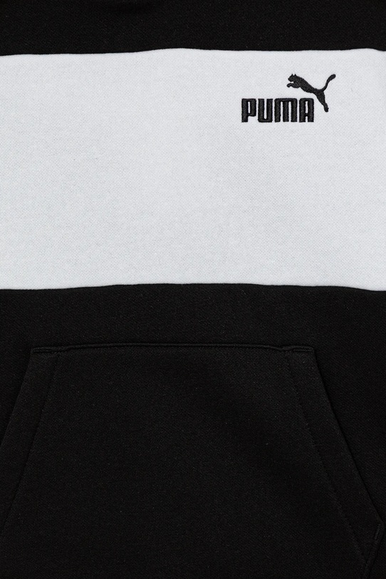 Chłopiec Puma bluza dziecięca ESS BLOCK Small Logo Hoodie FL B 690784 czarny
