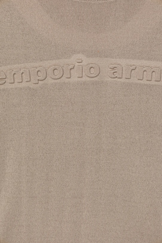 Chlapec Detský vlnený sveter Emporio Armani EB000808.AF18839 béžová