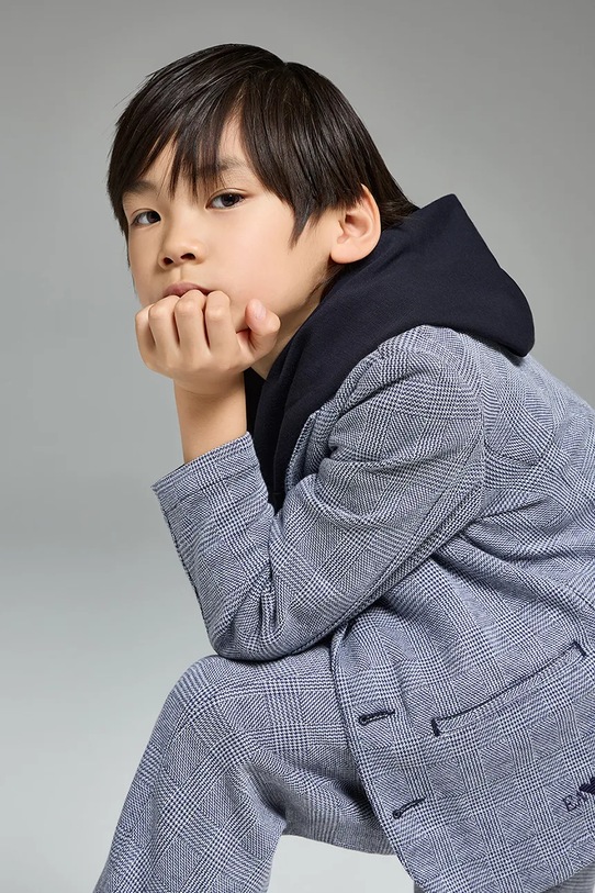 Detská mikina Emporio Armani EB000835.AF16254 tmavomodrá