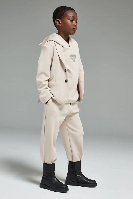 Детская кофта Emporio Armani с эластаном бежевый EB000835.AF16254