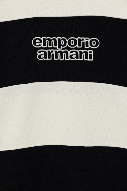 Dečki Otroški bombažen pulover Emporio Armani EB000770.AF16135 mornarsko modra