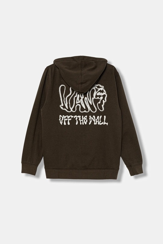 Vans bluza dziecięca Rippled Full Zip VN000PX2EMP1 brązowy AW25