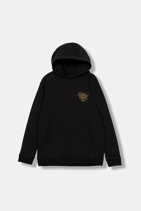 Vans bluză copii Scratched Records Pullover print negru VN000PXDBLK1