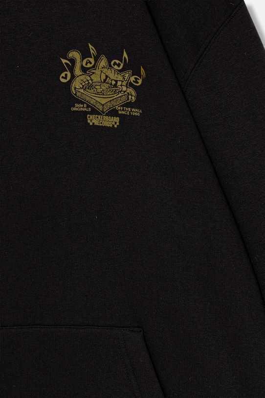 Băieți Vans bluză copii Scratched Records Pullover VN000PXDBLK1 negru