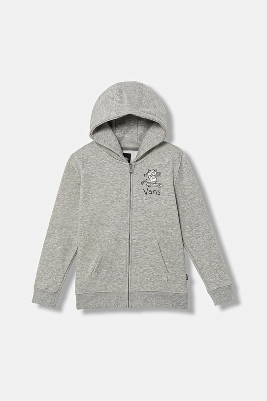 Vans bluza copii Sk8 Posse Full Zip melanj gri VN000PYU02F1