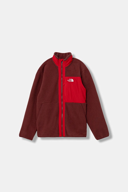 Otroški pulover iz flisa The North Face B YUMIORI FULL ZIP JACKET Brez kapuce rdeča NF0A8AZGDI91