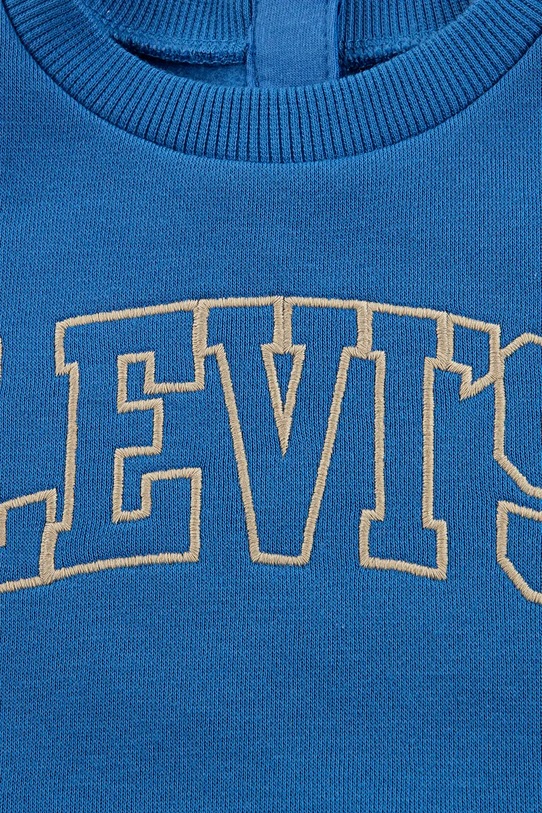 Levi's bluza dziecięca LEVI'S SPORTY CREW niebieski 6EN726