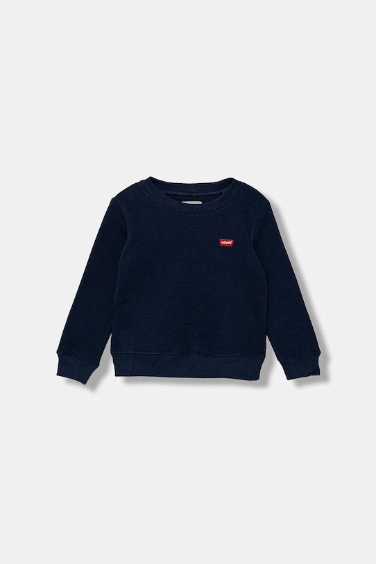 Levi's bluză copii MINI LOGO CREWNECK SWEATSH uni bleumarin 8EE331.B