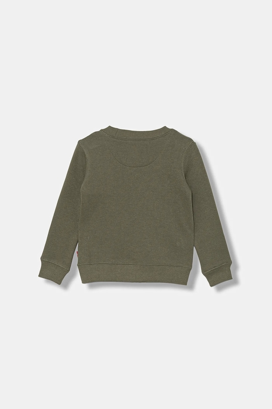 Levi's bluză copii MINI LOGO CREWNECK SWEATSH 8EE331.B verde AW25