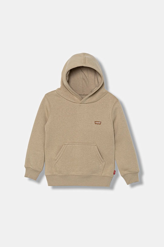 Παιδική μπλούζα Levi's MINI BATWING HOODIE με κουκούλα μπεζ 8EL452.B