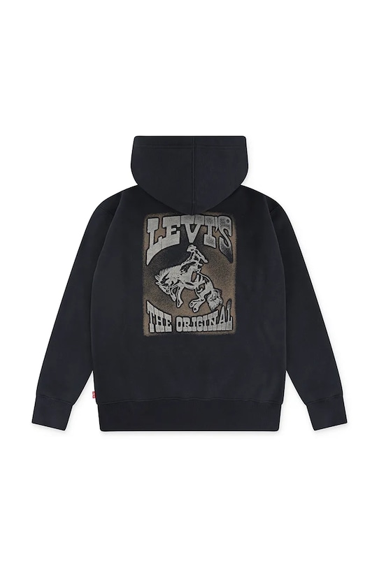 Παιδική μπλούζα Levi's RODEO READY HOODIE 8EN965 μαύρο AW25