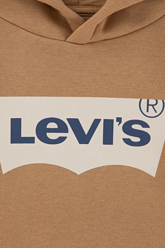Αγορίστικα Παιδική μπλούζα Levi's BATWING SCREENPRINT HOODIE 9E8778.B καφέ