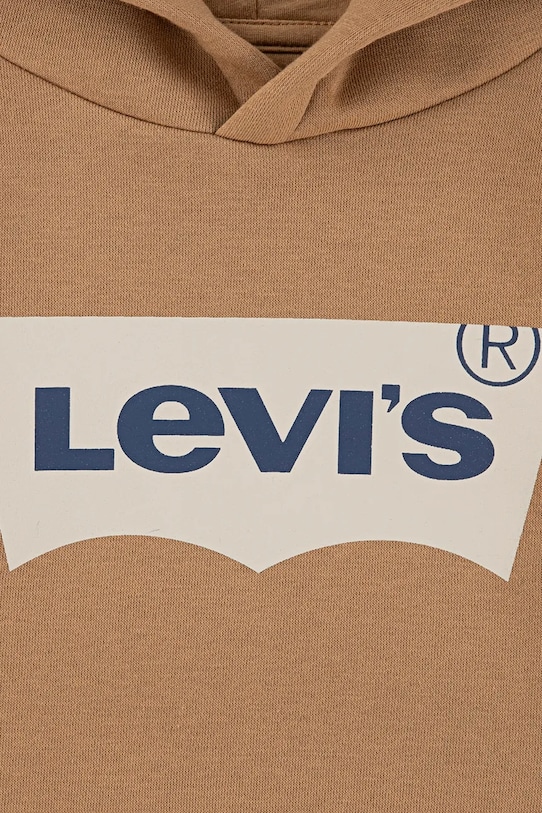 Dječaci Dječja dukserica Levi's BATWING SCREENPRINT HOODIE 9E8778.B smeđa