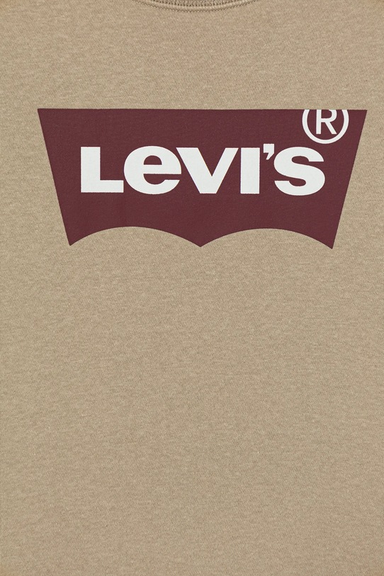 Мальчик Детская кофта Levi's BATWING CREWNECK 9E9079.B бежевый
