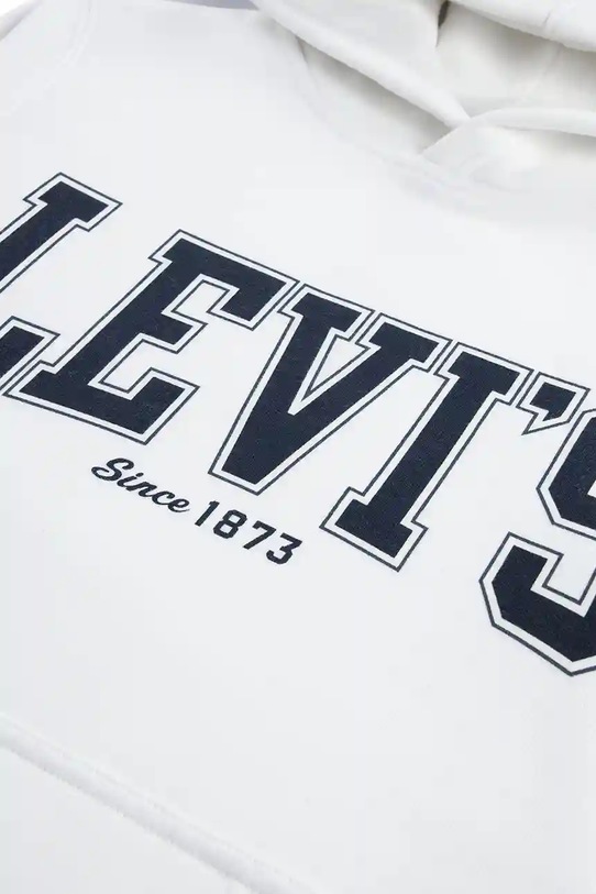 Αγορίστικα Παιδική μπλούζα Levi's THE GREAT HIGHWAY HOODIE 9EN718 λευκό