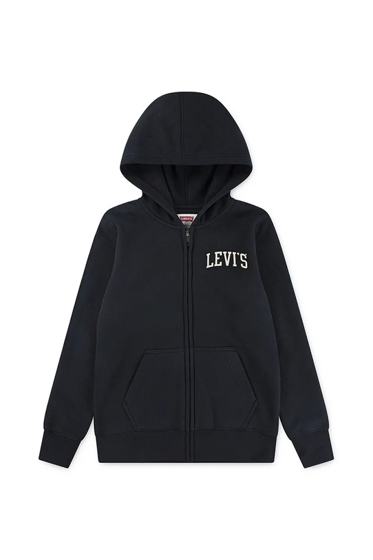 Dětská mikina Levi's LEGENDARY FULL ZIP HOODIE s kapucí černá 9EN722