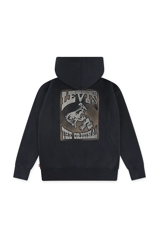 Παιδική μπλούζα Levi's RODEO READY HOODIE 9EN965 μαύρο AW25