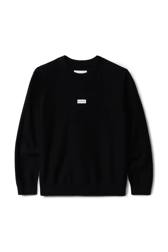 Calvin Klein Jeans bluza bawełniana dziecięca IB0IB02596.9BYA czarny AW25