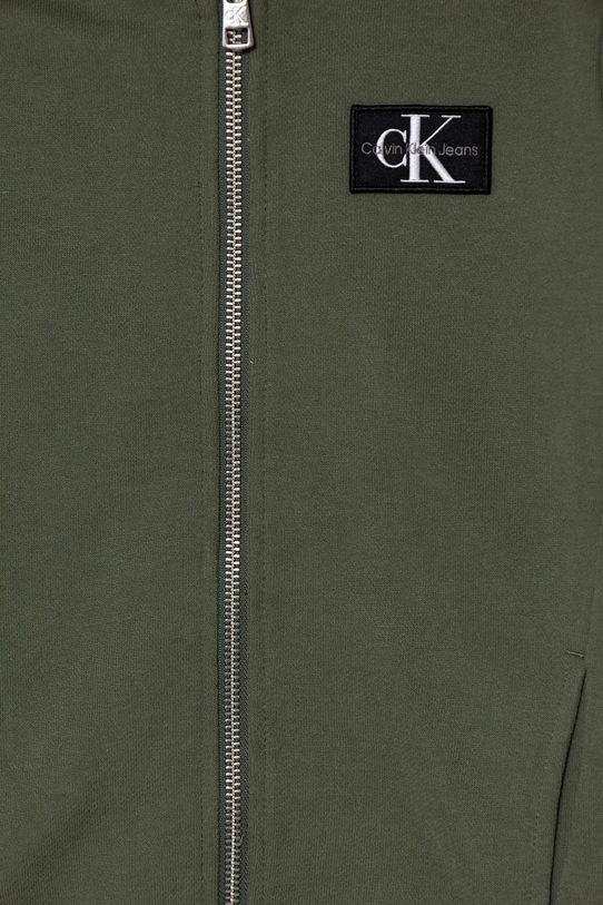 Băieți Calvin Klein Jeans hanorac de bumbac pentru copii IB0IB02213.9BYA verde