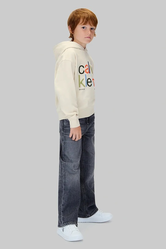 Детская кофта Calvin Klein Jeans IB0IB02563.128.170.9BYA бежевый