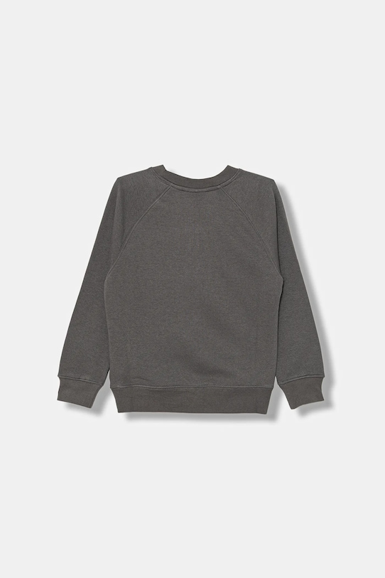 Detská bavlnená mikina Calvin Klein Jeans IB0IB02599.9BYA sivá AW25