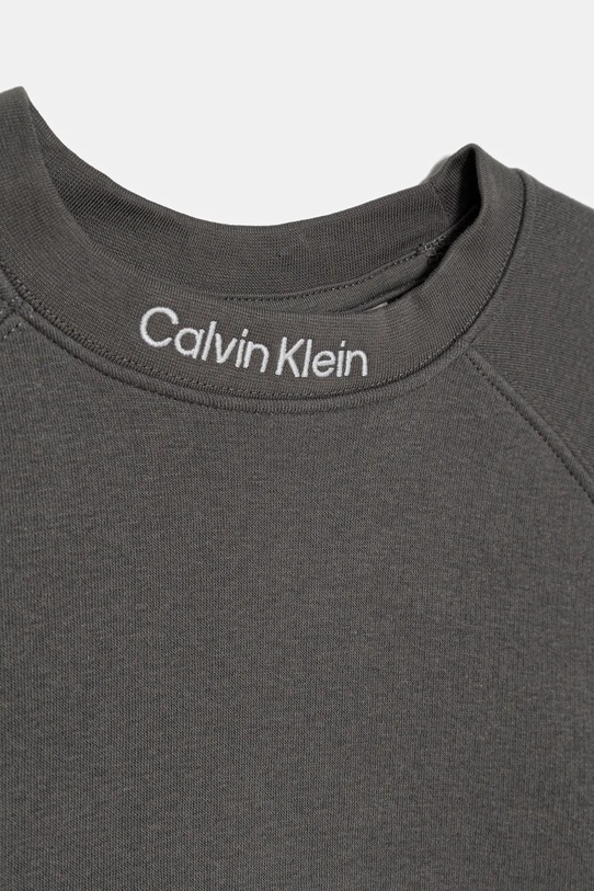 Chlapec Detská bavlnená mikina Calvin Klein Jeans IB0IB02599.9BYA sivá