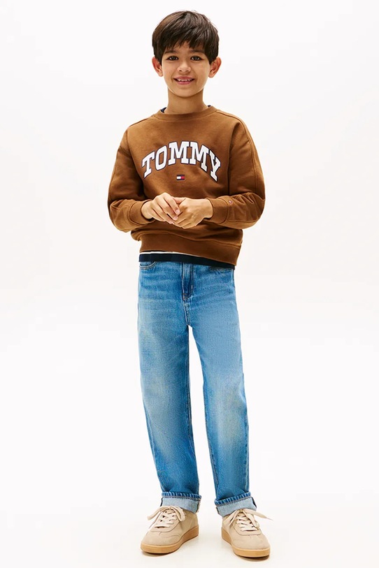 Хлопчик Дитяча кофта Tommy Hilfiger KB0KB09899.128.176.9BYA коричневий