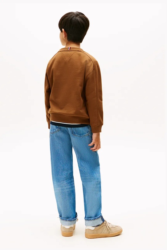 Дитяча кофта Tommy Hilfiger коричневий KB0KB09899.128.176.9BYA