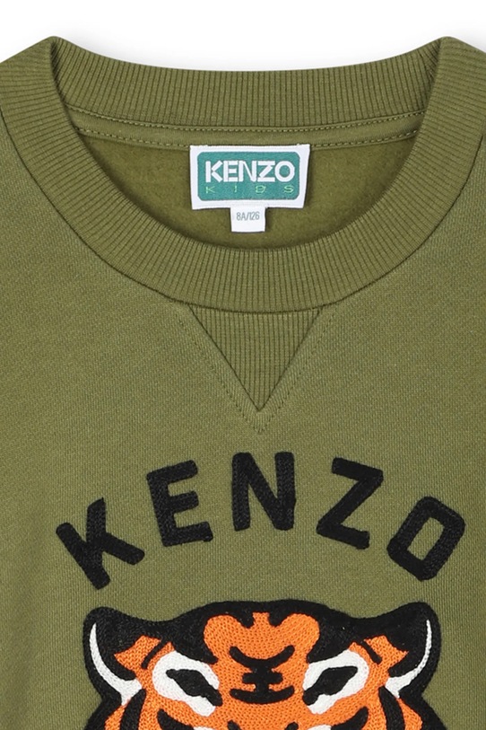 Kenzo Kids bluza bawełniana dziecięca zielony K61432.162