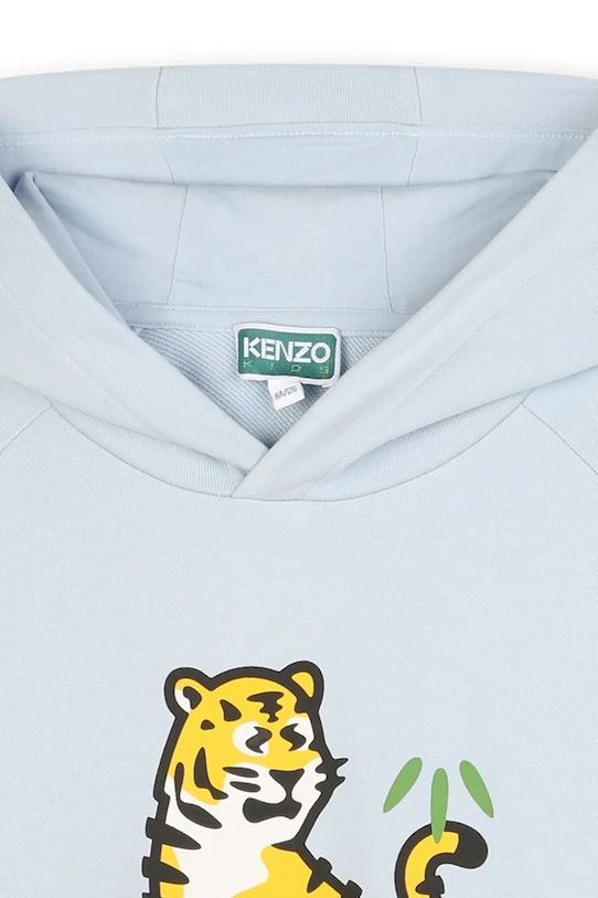 Chlapec Detská bavlnená mikina Kenzo Kids K61447.86.108 modrá
