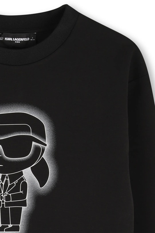 Παιδική μπλούζα Karl Lagerfeld μαύρο Z30637.86.108