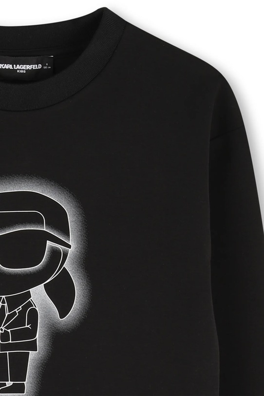 Karl Lagerfeld felpa per bambini nero Z30637.114.150